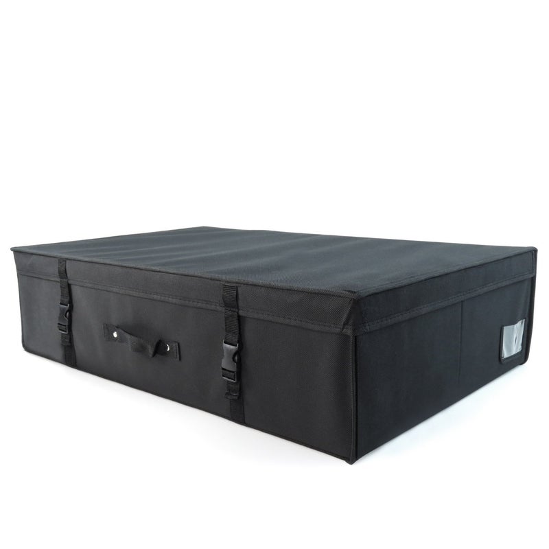 HANGERWORLD Large Black Wedding Dress Storage Box, Acid Free Tissue Included - Under Bed Sized - Image 1